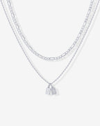 Double Initial Tag Necklace