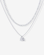 Double Initial Tag Necklace