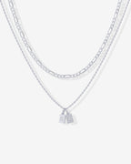 Double Initial Tag Necklace