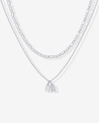 Double Initial Tag Necklace