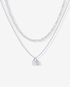 Double Initial Tag Necklace