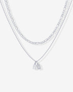 Double Initial Tag Necklace