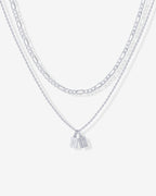 Double Initial Tag Necklace