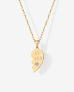 Heart Pendant Necklace Set