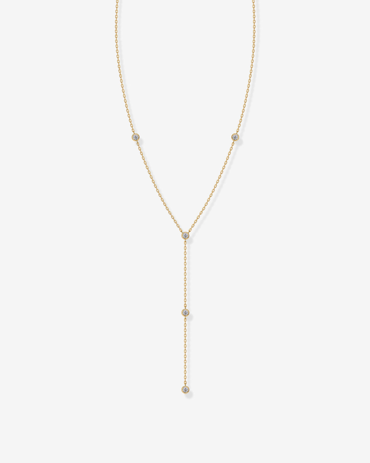 Lariat Station Necklace