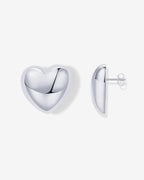 Oversized Heart Stud