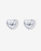 Oversized Heart Stud
