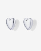 Oversized Heart Stud