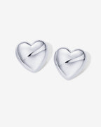 Oversized Heart Stud
