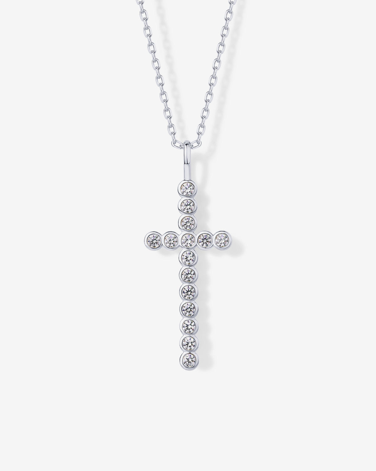 Cross Bezel Pendant