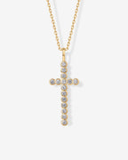 Cross Bezel Pendant
