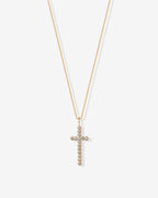 Cross Bezel Pendant