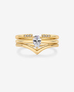 Dahlia Stackable 3-Pack Ring Set