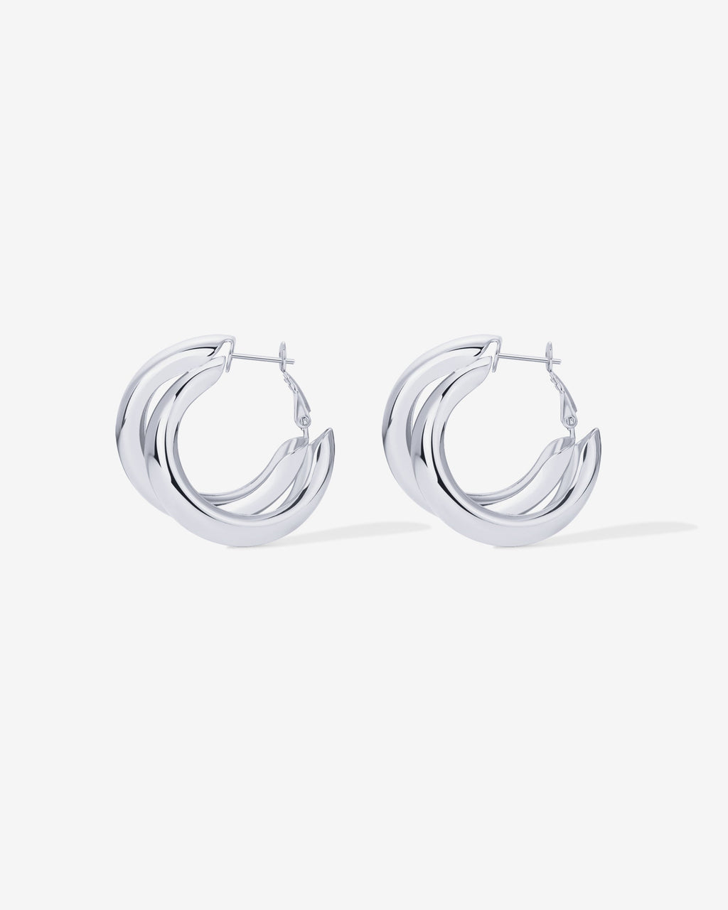 Chunky Double Hoops