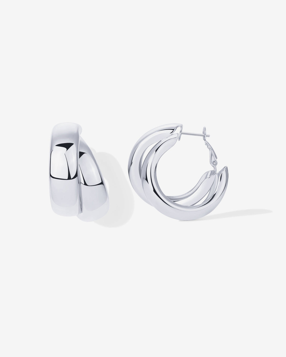 Chunky Double Hoops