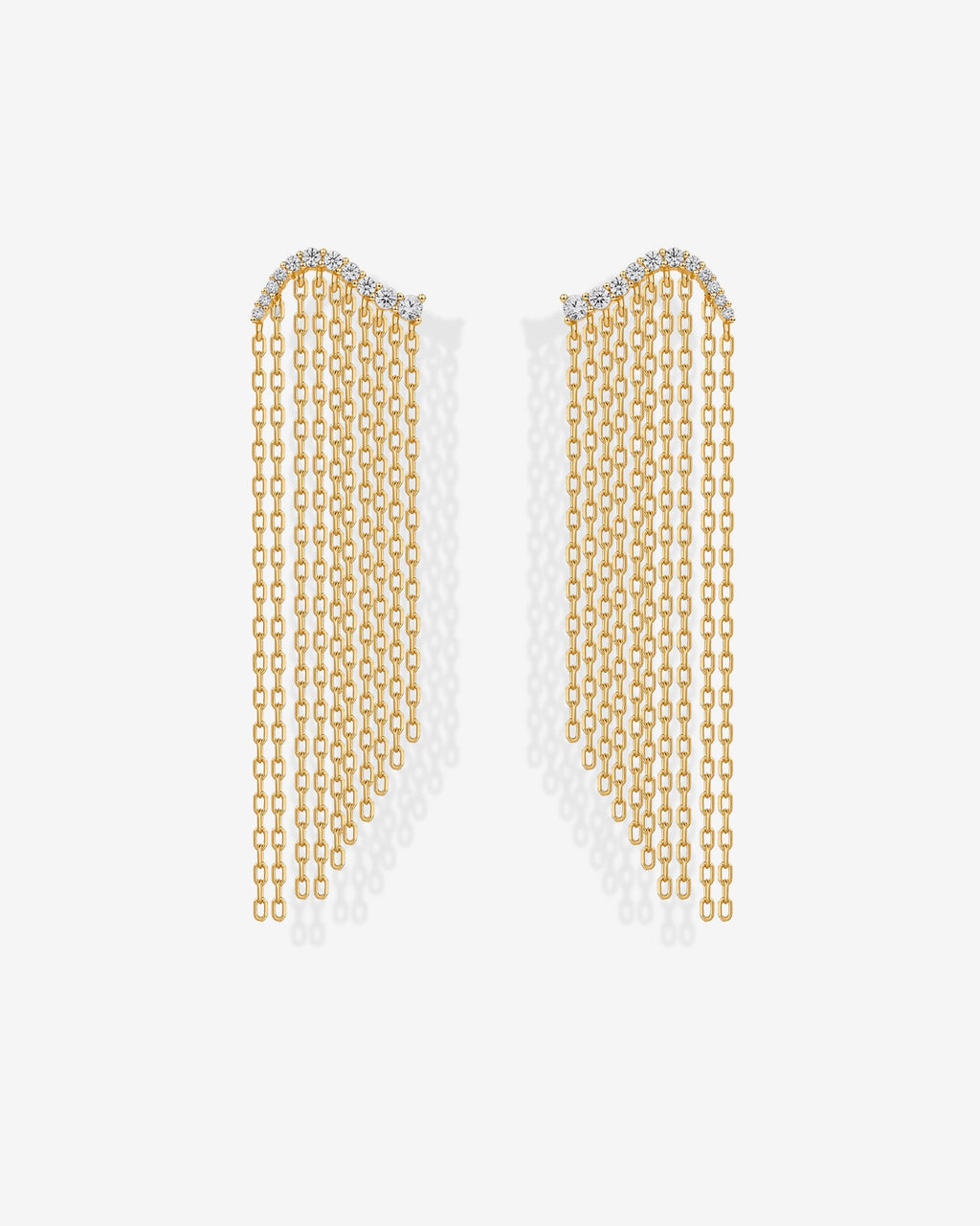 Chain Crawler Dangle Earrings