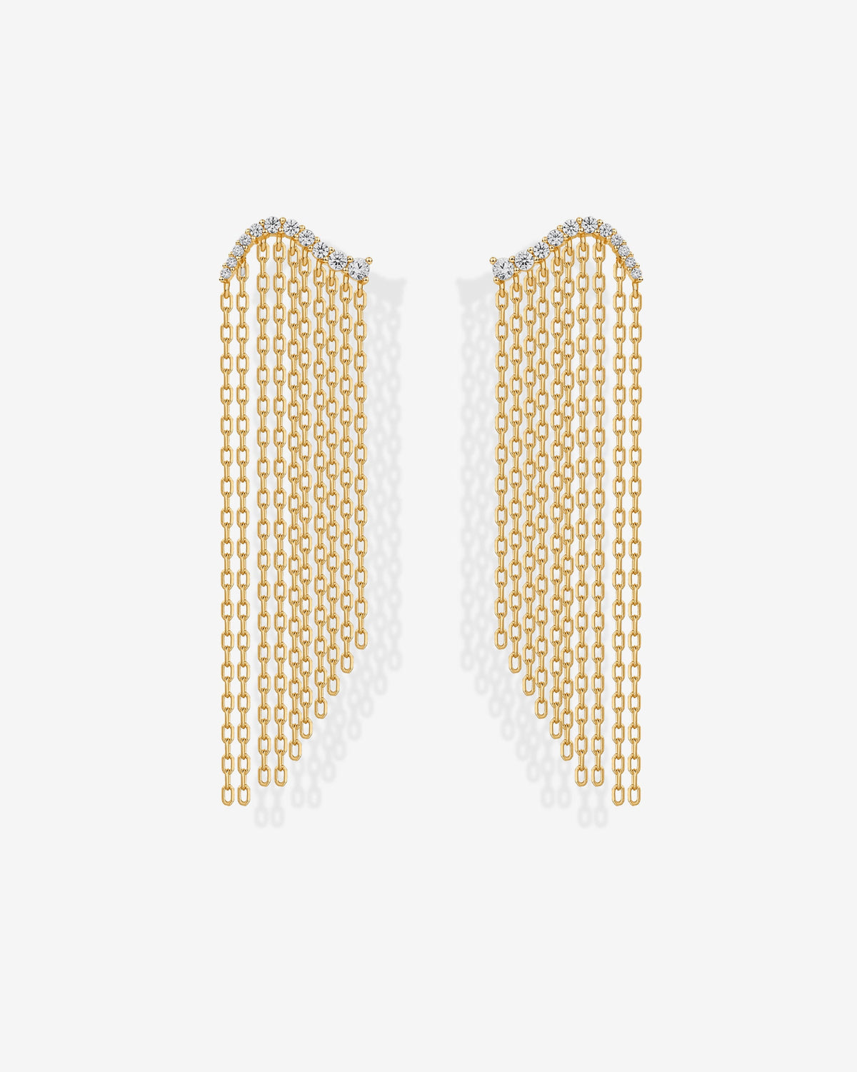 Chain Crawler Dangle Earrings