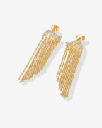 Chain Crawler Dangle Earrings