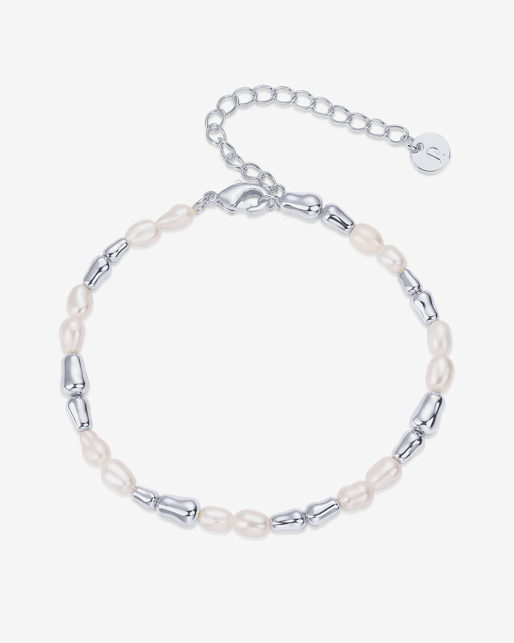 Bead and Freshwater Pearl Bracelet
