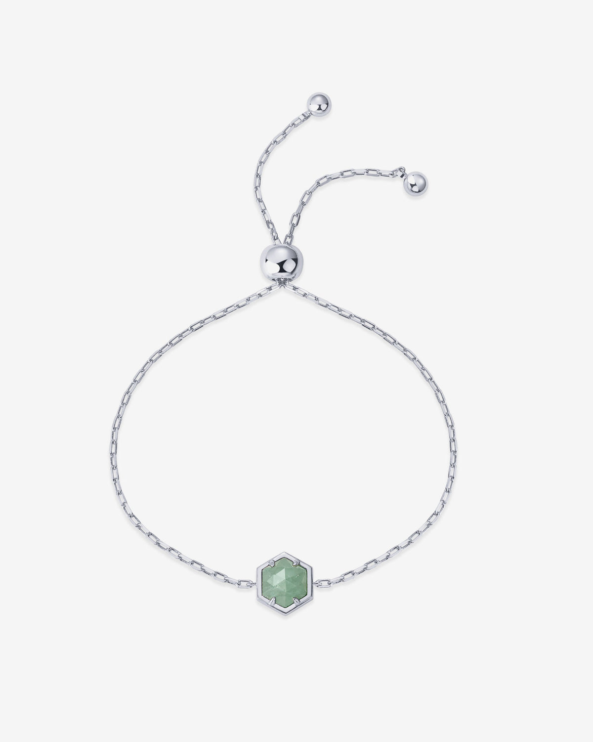 Gemstone Hexagon Bracelet