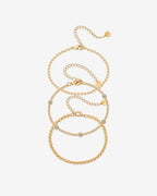 Stone Beaded Bracelet Trio