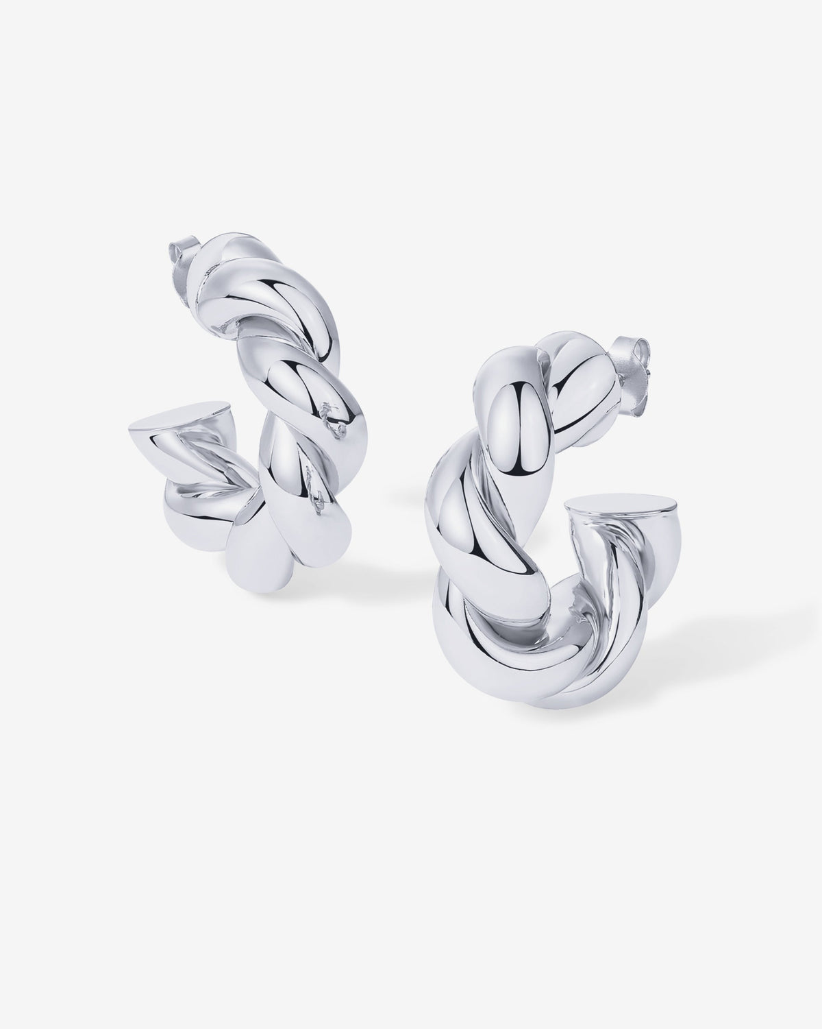 Puffy Twisted Hoops
