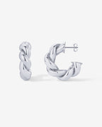 Puffy Twisted Hoops