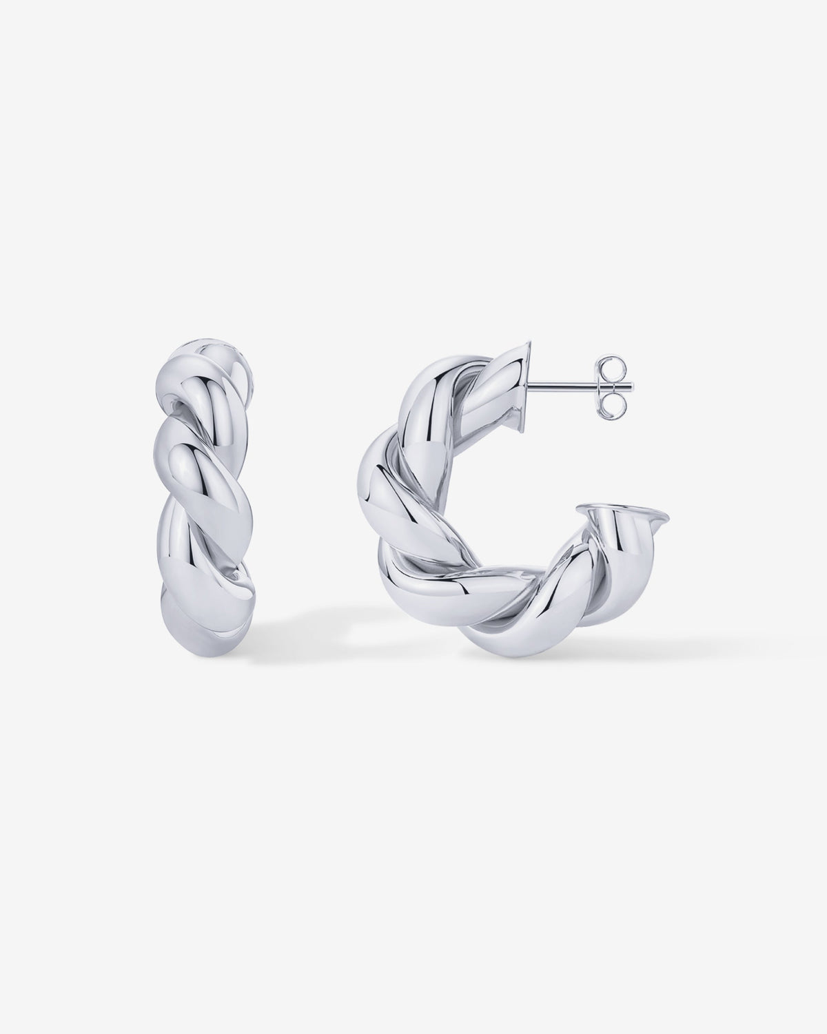 Puffy Twisted Hoops