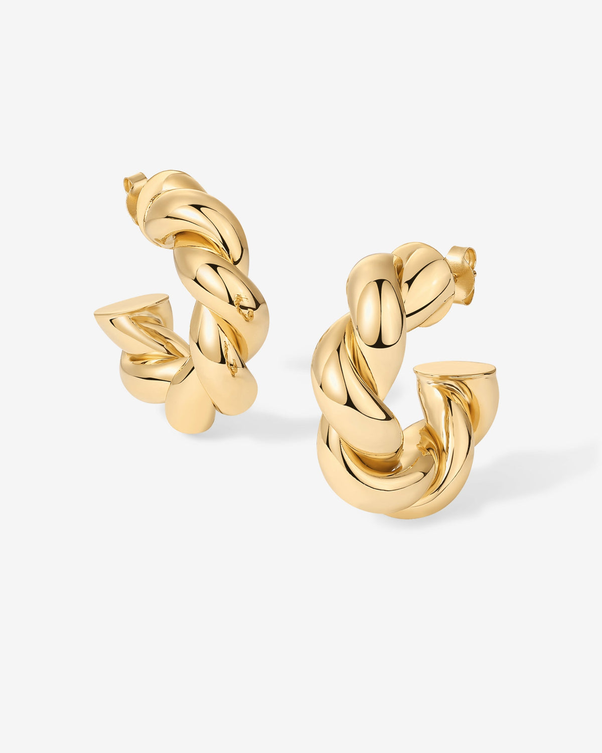 Puffy Twisted Hoops