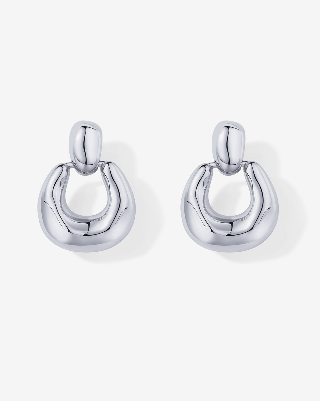 Chunky Dangle Door Knocker Earrings