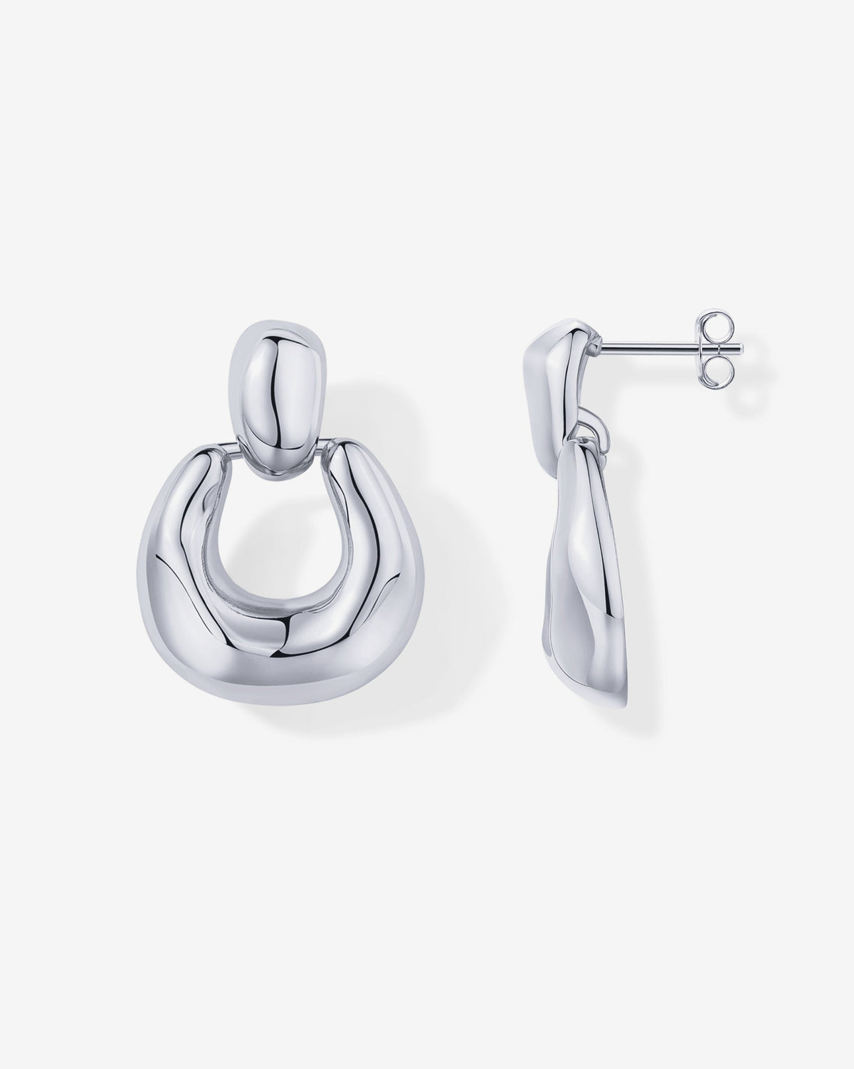 Chunky Door Knocker Dangle Earrings