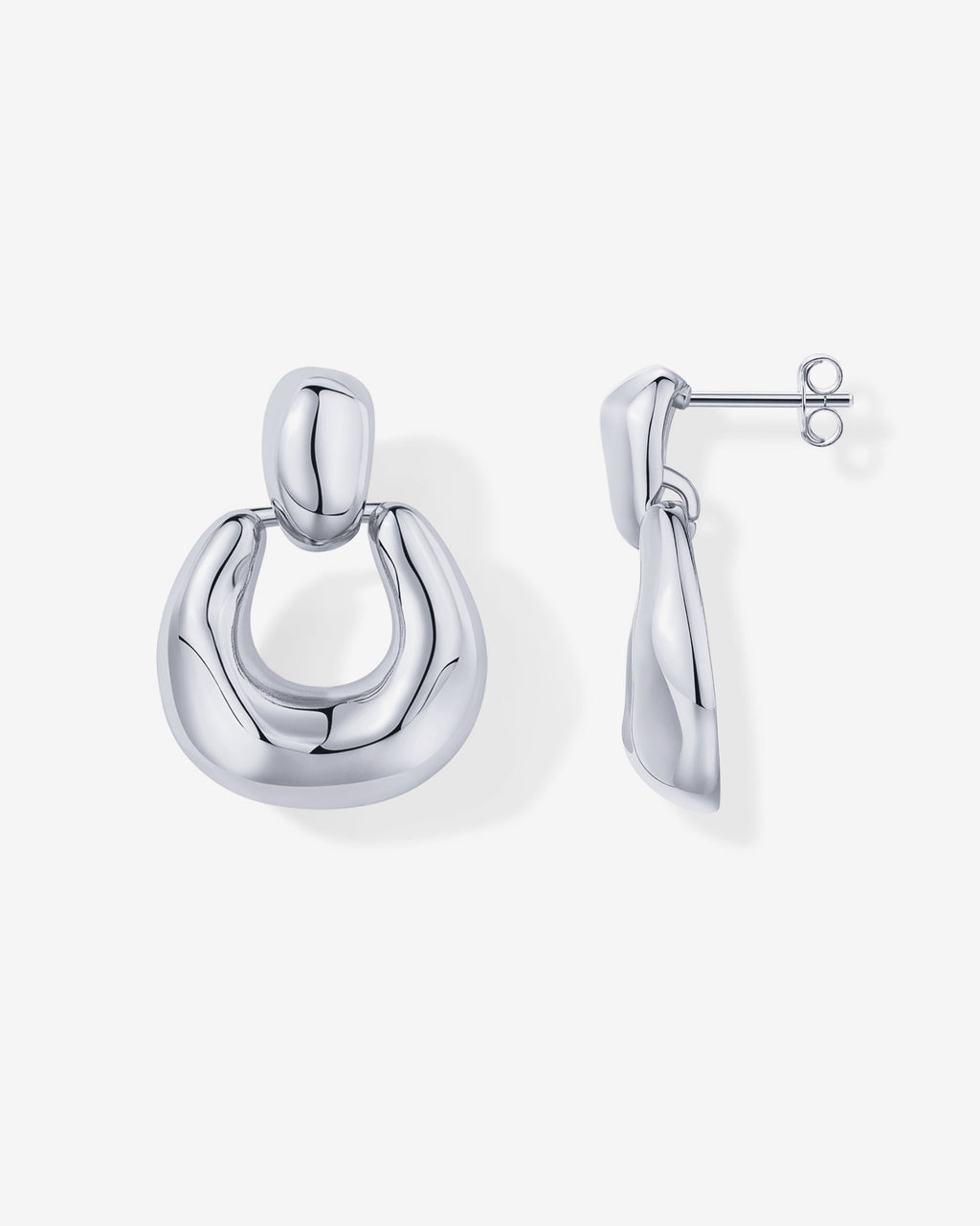 Chunky Door Knocker Dangle Earrings