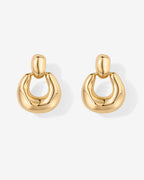 Chunky Dangle Door Knocker Earrings