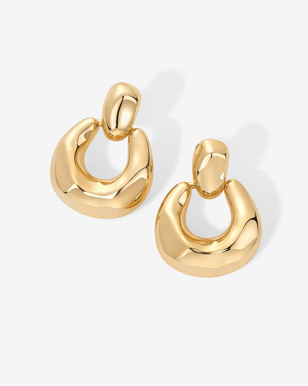 Chunky Door Knocker Dangle Earrings