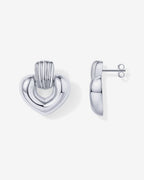 Mini Heart Door Knocker Earrings