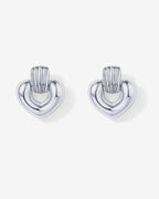 Mini Heart Door Knocker Earrings
