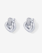 Mini Heart Door Knocker Earrings