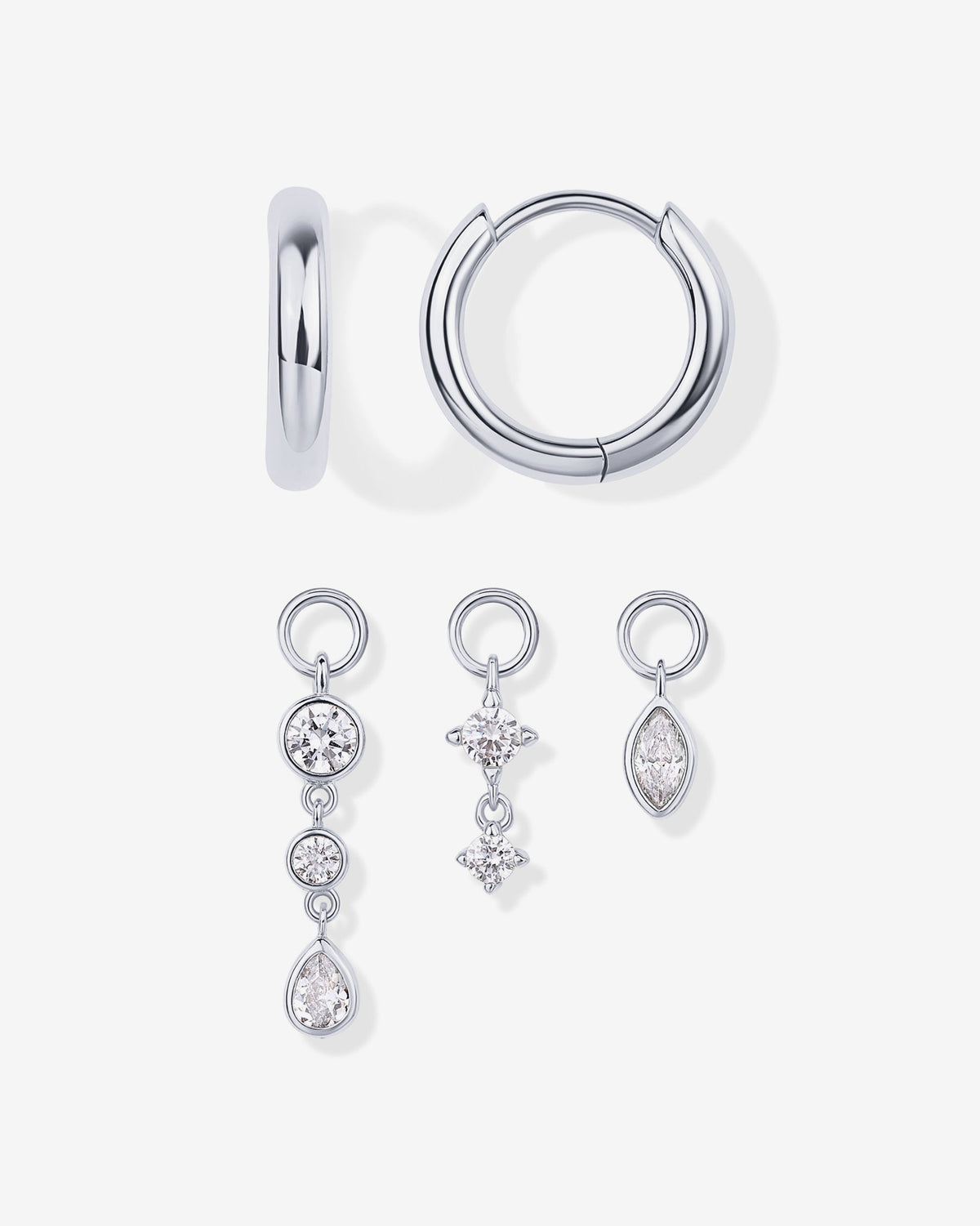 Mix and Match Huggie and Charms Set