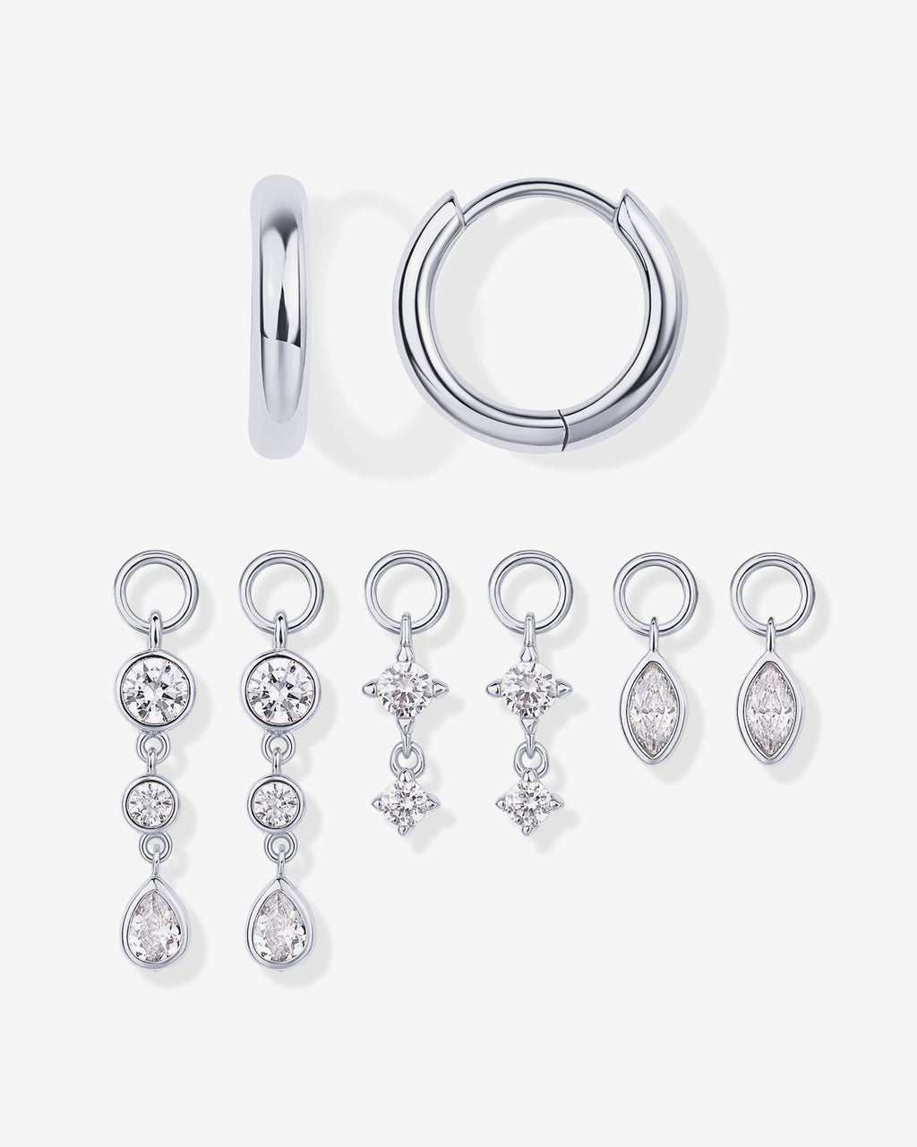 Mix and Match Huggie and Charms Set