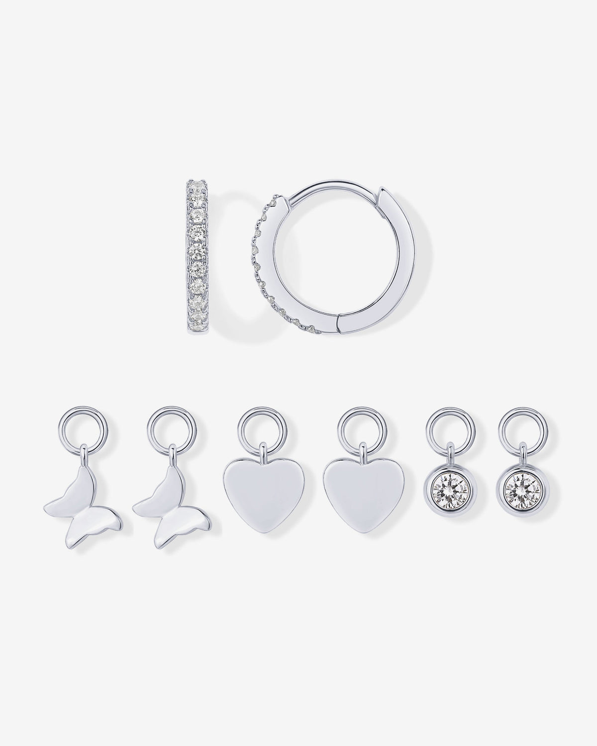 Mix and Match Huggie and Charms Set