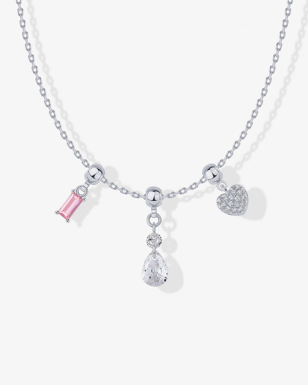 Whimsy Heart Charm Necklace