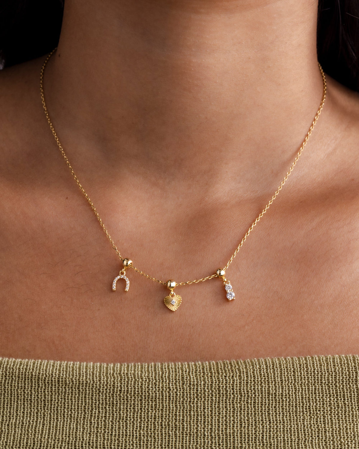 Whimsy Horseshoe Charm Necklace