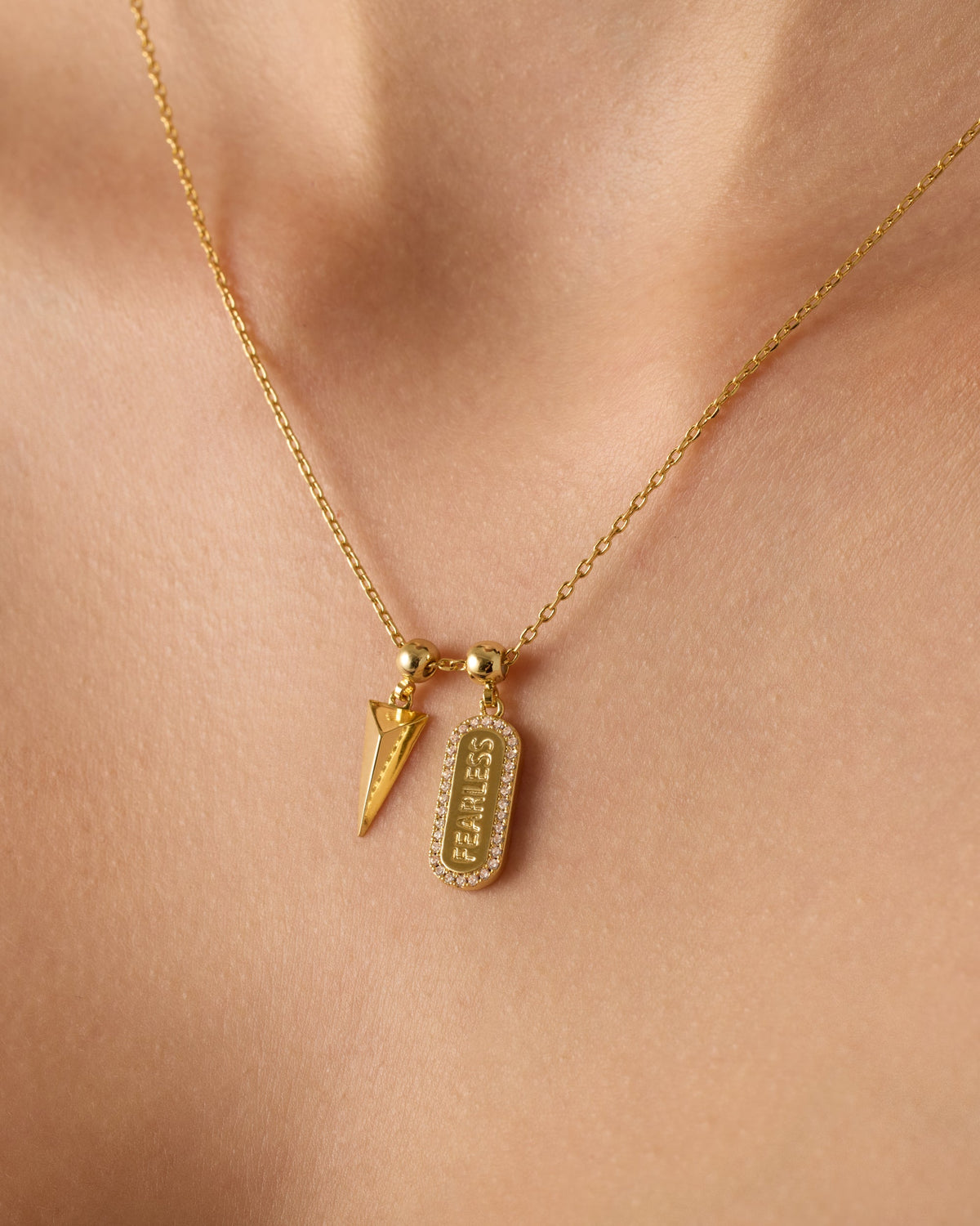 Fearless Mood Charm Necklace