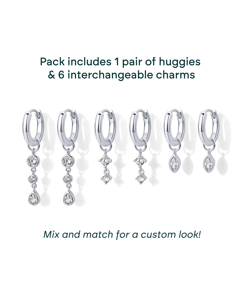 Mix and Match Huggie and Charms Set