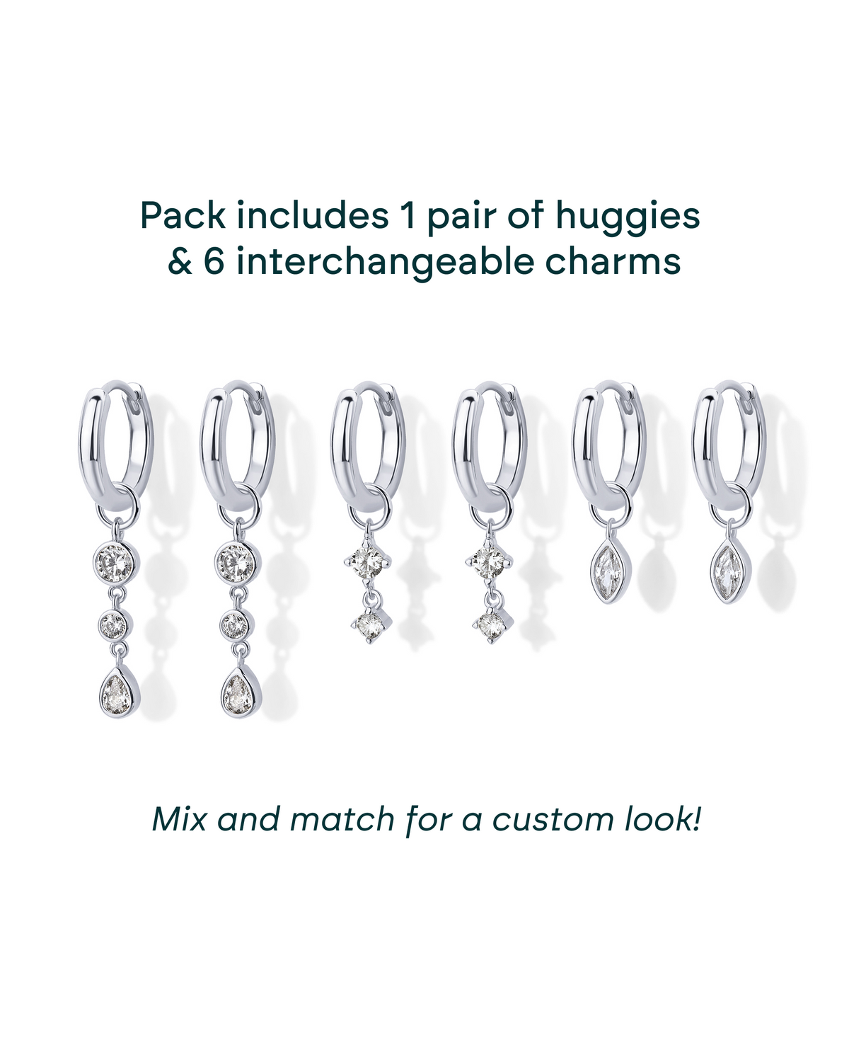Mix and Match Huggie and Charms Set