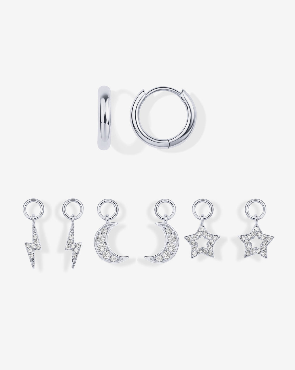 Mix and Match Huggie and Charms Set