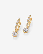 Bridal Huggie Earrings