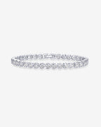Heart-Shaped Tennis Bracelet