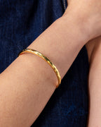 Faceted Bangle Bracelet