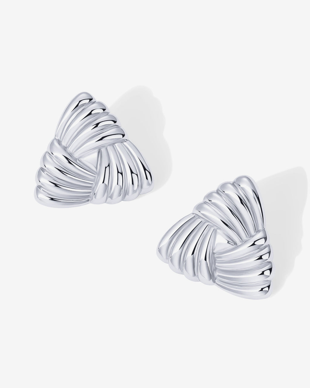 Vintage Triangle Knot Earrings